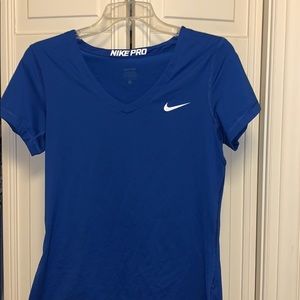 Blue Nike Pro Shirt
